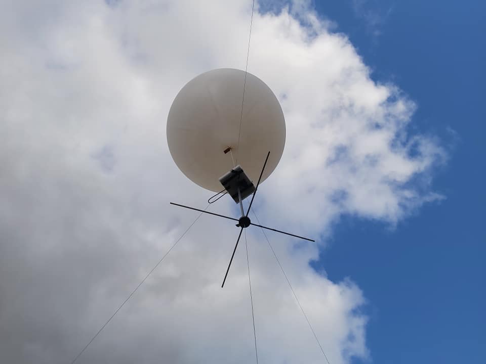 Calibration experiment with the balloon